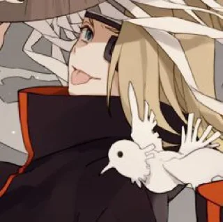 😀 emoji @stikeranimex - deidara Telegram sticker 6 of 27
