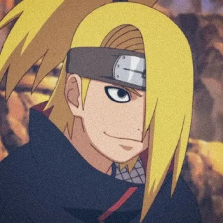 😄 emoji @stikeranimex - deidara Telegram sticker 14 of 27