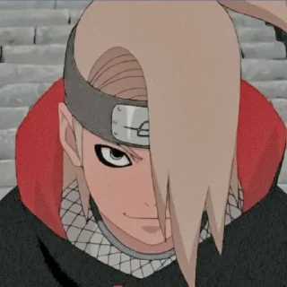 😄 emoji @stikeranimex - deidara Telegram sticker 8 of 27
