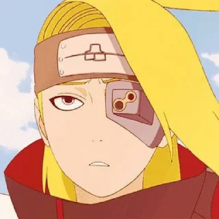 😀 emoji @stikeranimex - deidara Telegram sticker 7 of 27