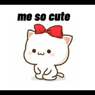 🙈 emoji Chibi cat 2 😻 🍃 @stickersbag Telegram sticker 24 of 80