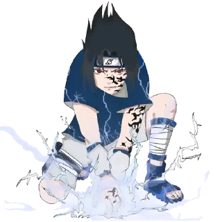 Sticker from Sasuke ┈➤ @anime_stickerspack