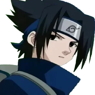 ❤️ emoji Sasuke ┈➤ @anime_stickerspack Telegram sticker 16 of 19