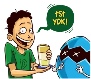 😏 emoji Digy & Doy /@stickers4u2 Telegram sticker 21 of 40