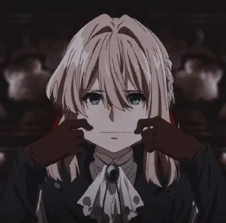 😊 emoji Violet Evergarden - @twinsxyaly Telegram sticker 5 of 38