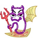 😈 emoji Glitter Pin @GlitterUniverse Telegram sticker 21 of 25