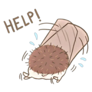 🆘️ emoji Muffin The Hedgehog (FULL) [ENG] @WSZB_Stickers Telegram sticker 15 of 40