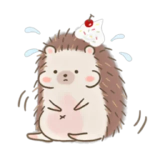 😅 emoji Muffin The Hedgehog (FULL) [ENG] @WSZB_Stickers Telegram sticker 4 of 40