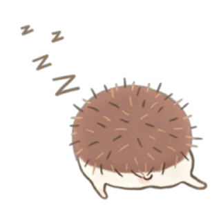 💤 emoji Muffin The Hedgehog (FULL) [ENG] @WSZB_Stickers Telegram sticker 21 of 40
