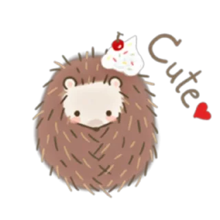 😶 emoji Muffin The Hedgehog (FULL) [ENG] @WSZB_Stickers Telegram sticker 13 of 40