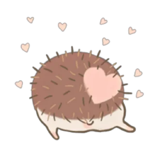💕 emoji Muffin The Hedgehog (FULL) [ENG] @WSZB_Stickers Telegram sticker 10 of 40