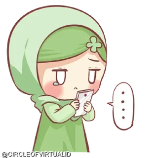 🥺 emoji @CIRCLEOFVIRTUALID hijab girl Telegram sticker 14 of 39