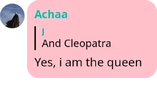 Sticker from Achaa's pack