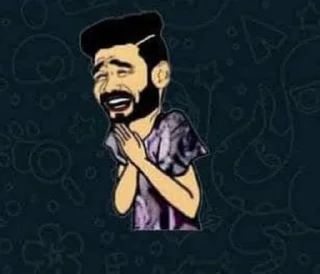 🙏 emoji Dark King pack Telegram sticker 22 of 120