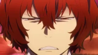 😅 emoji Dazai's sticker pack (@Mikasa_Ackr_bot) Telegram sticker 19 of 36