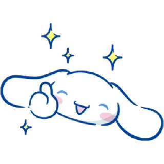 😀 emoji sanrio cinnamoroll Telegram sticker 6 of 15