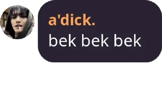 🔞 emoji bek bek bek Telegram sticker 6 of 120