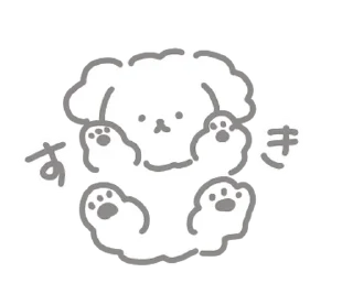 Sticker from .  .  puppy 这是 ! @toyakaa