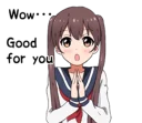 😯 emoji Sarcastic girl with pigtails Line Stickers Telegram sticker 18 of 81