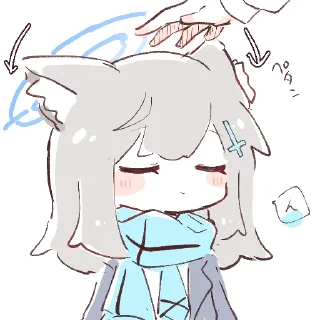 💖 emoji 💖砂狼シロコ💖 @DimensionID Telegram sticker 5 of 21