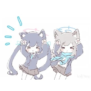 💖 emoji 💖砂狼シロコ💖 @DimensionID Telegram sticker 14 of 21