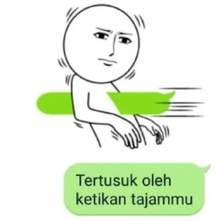 Sticker from biru sangat keren