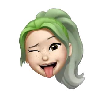 😜 emoji matcha ash Telegram sticker 23 of 32