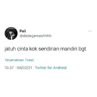 Sticker from twitter quotes.