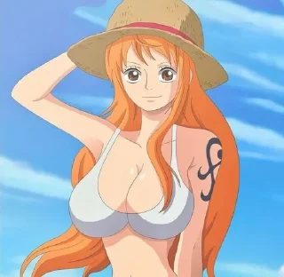 👒 emoji Nami Telegram sticker 9 of 52