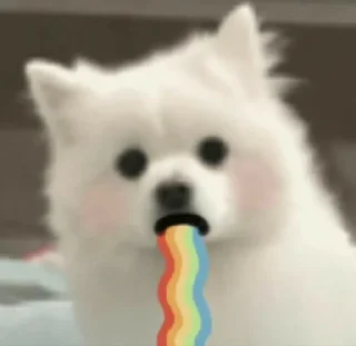 🤮 emoji Doggie cutes by @ania_ww Telegram sticker 20 of 24
