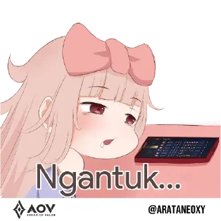 🥱 emoji AOV Sticker Telegram sticker 5 of 16