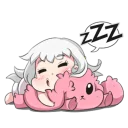 😴 emoji Lily and Marigold Sophia Mini @stickerscar Telegram sticker 3 of 16