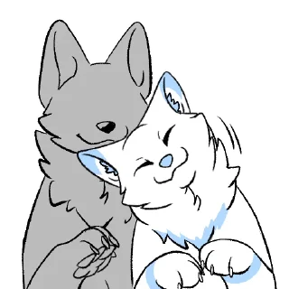 💞 emoji 地方的白狐狸 - @RayWings1656 Telegram sticker 14 of 116