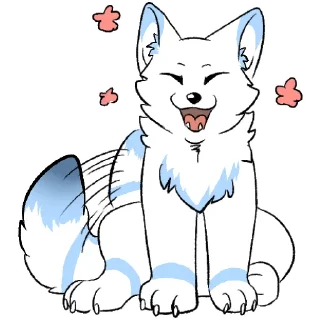 😆 emoji 地方的白狐狸 - @RayWings1656 Telegram sticker 11 of 116
