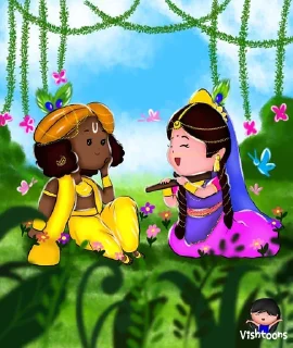 ❤️ emoji Radha Krishna❤️ @Itsunusual_16 Telegram sticker 11 of 48