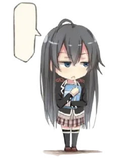 😒 emoji OreGairu @animestickerchannel Telegram sticker 15 of 110
