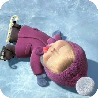 Sticker from masha and the bear @amneedsleep