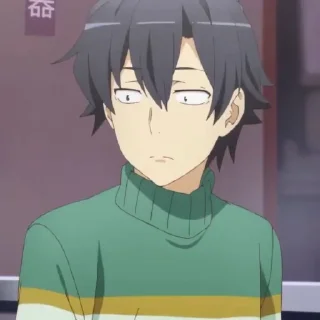 🍚 emoji Hikigaya Hachiman @Moontelaxx Telegram sticker 10 of 65