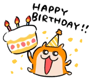 ⭐ emoji 英語でちゅ！クソハムちゃん @moe_sticker_bot Telegram sticker 21 of 40