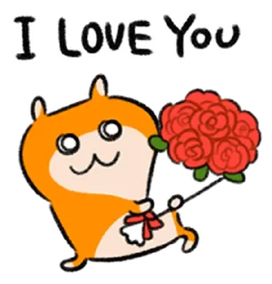 ⭐ emoji 英語でちゅ！クソハムちゃん @moe_sticker_bot Telegram sticker 23 of 40
