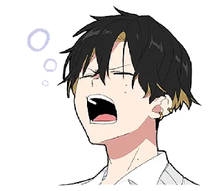🥱 emoji Mean Boy Telegram sticker 16 of 40