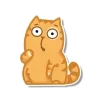 😦 emoji рыжий персик @tgpremstikerss @TgEmodziBot Telegram sticker 9 of 118