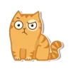 🤔 emoji рыжий персик @tgpremstikerss @TgEmodziBot Telegram sticker 11 of 118