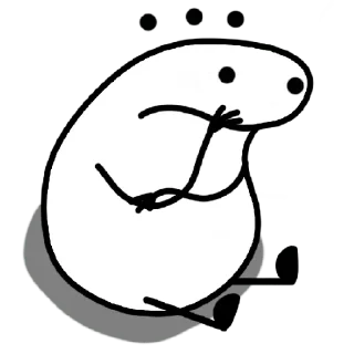 😀 emoji Deformitos sentados Telegram sticker 13 of 15