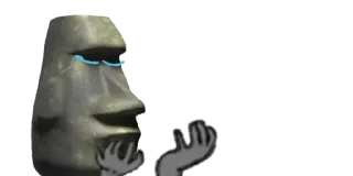 🥹 emoji Moai @stickipack Telegram sticker 24 of 43