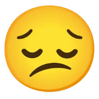 😔 emoji sticker feri kesyiel by @littlen Telegram sticker 11 of 16