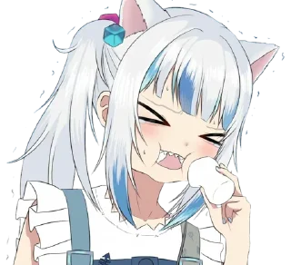 😖 emoji Gawr Gura ➜ @animee_stickers Telegram sticker 3 of 44