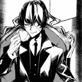 ⛓ emoji Dazai Osamu Beast | @suicideemaniac Telegram sticker 16 of 29