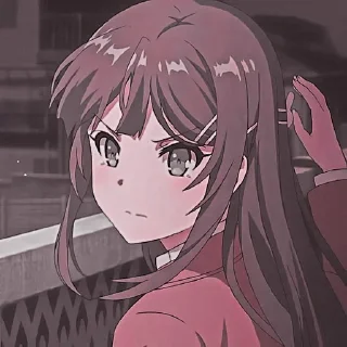 🌷 emoji 🌷sakurajima mai🌸 by :: @arlettagallery Telegram sticker 23 of 30