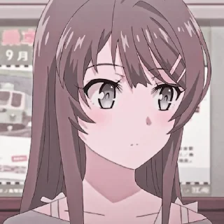 🌸 emoji 🌷sakurajima mai🌸 by :: @arlettagallery Telegram sticker 5 of 30